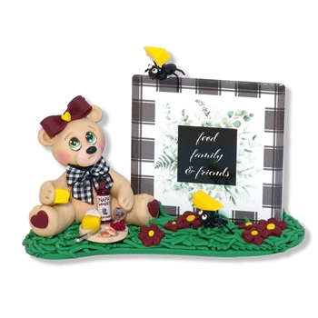 "Peggy's Picnic" Handmade Polymer Clay Figurine