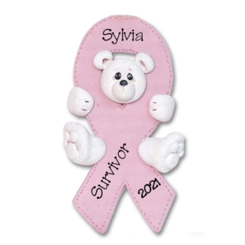 Polar Bear Breast Cancer MEMORIAL-survivor Pink Ribbon-Limited Edition