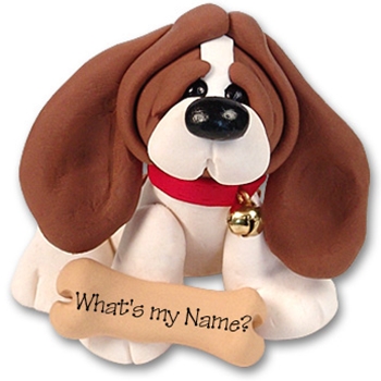 "Barney" Basset Hound<br>Dog Ornament