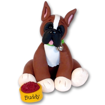 "Buddy" Boxer<br>Dog Ornament