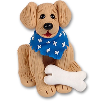 "Toby" Golden/Lab / Labrador Retriever Personalized Dog Ornament