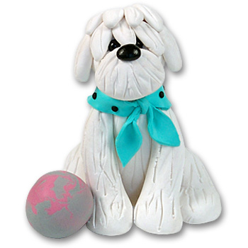 "Turtle" Maltese Dog Ornament