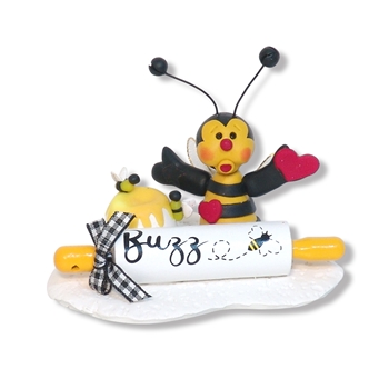 Bee with Rolling Pin  Figurine