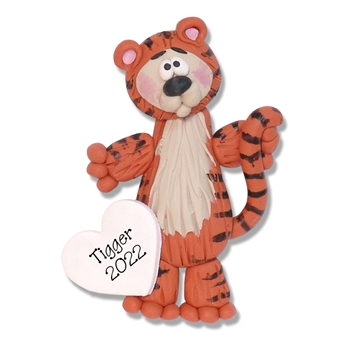 Tiger HANDMADE Polymer Clay Personalized Christmas Ornament - Limited Edition