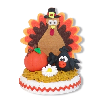 Turkey and Crow Fall Deor Figurine -1