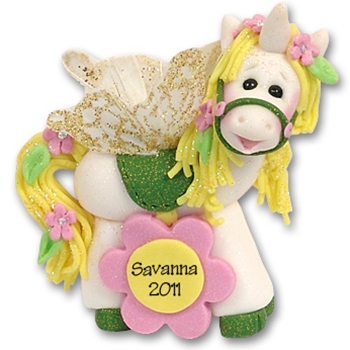 Fairy's Unicorn Handmade Personalized Christmas Ornament